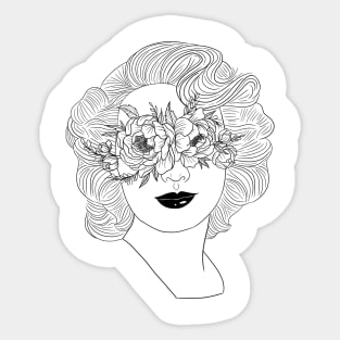 Floral Eyes Sticker